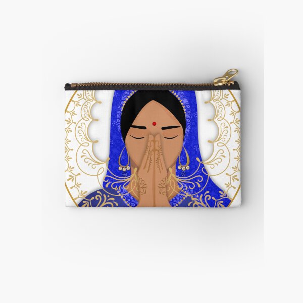 Item preview, Mandala Namaste - Gratitude Blue and White designed and sold by MandalaSoul.