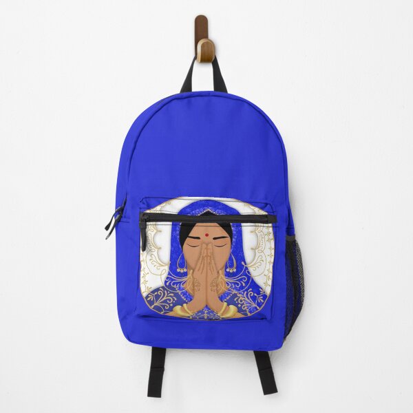 Item preview, Mandala Namaste - Gratitude Blue and White designed and sold by MandalaSoul.
