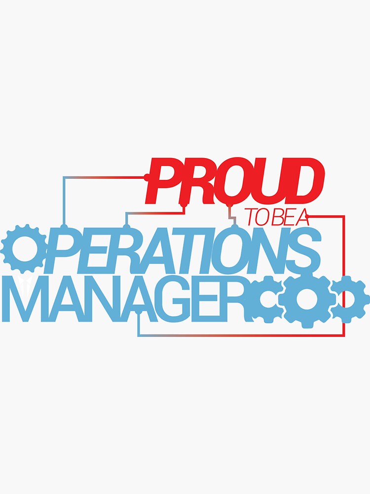 Thumbnail 3 of 3, Sticker, proud to be a operations manager designed and sold by Jill-Zone.