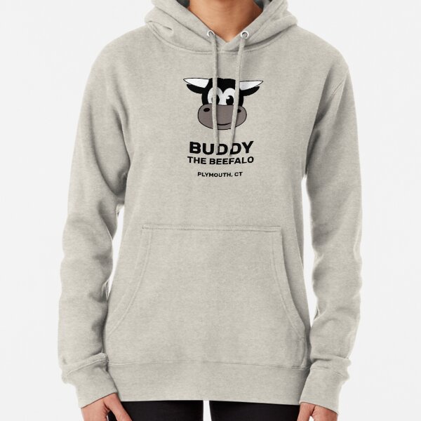 Buddy the Beefalo Plymouth, CT Pullover Hoodie
