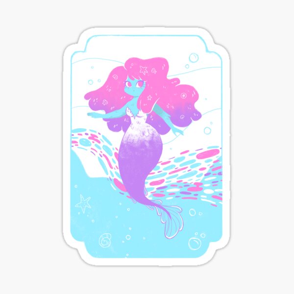 Item preview, tie-dye mermaid designed and sold by giovanagiberti.