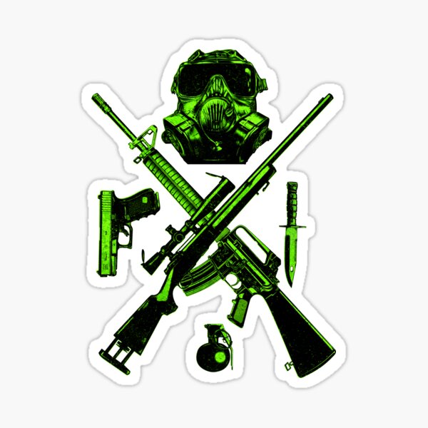 Spetsnaz Stickers Redbubble - m16 by nerfmodder roblox