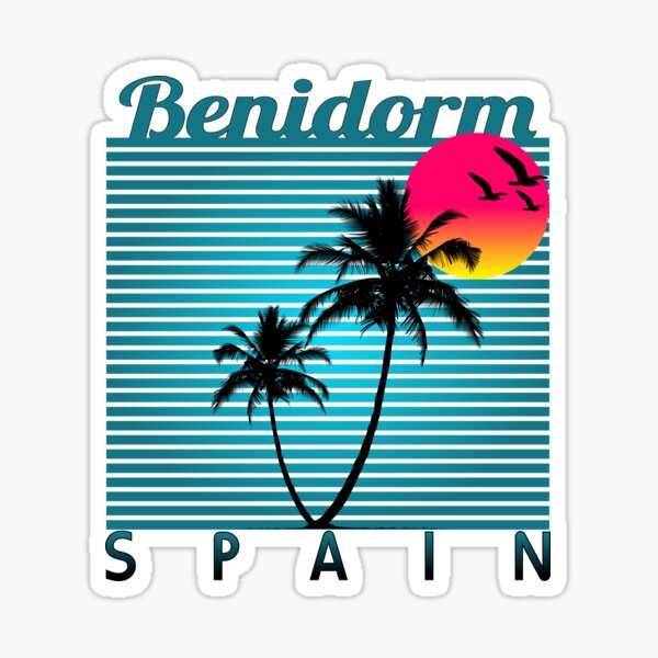 Item preview, Benidorm Spain Summer Beach Sun Vacations Souvenir tshirt designed and sold by Alvamd.