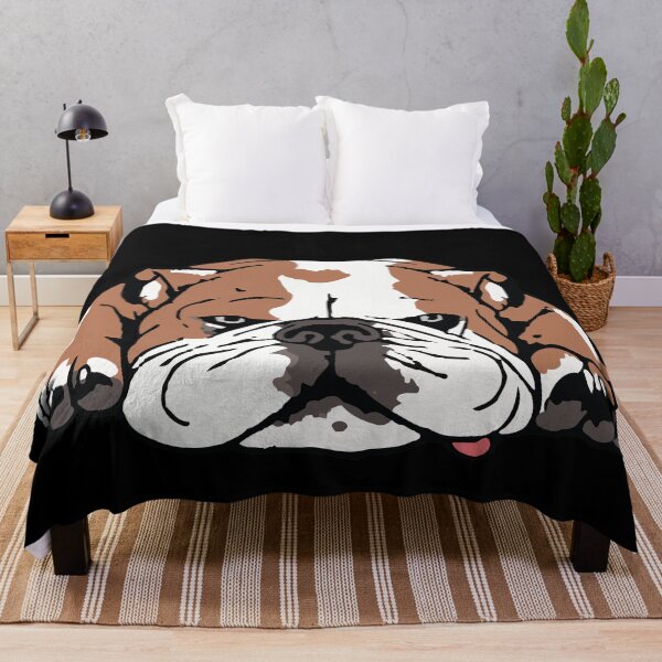 Bulldog on sale throw blanket