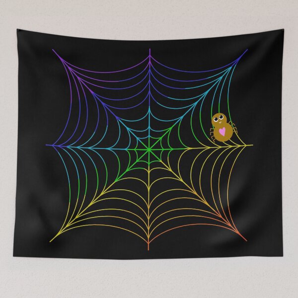 Item preview, Rainbow spiderweb with spider designed and sold by HomeMase.