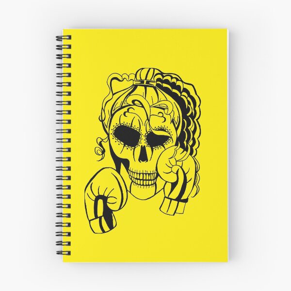 Item preview, Skull Boxer on YELLOW background, Boxing, Box, Boxer, gothic, halloween, spooky designed and sold by IslesArt.