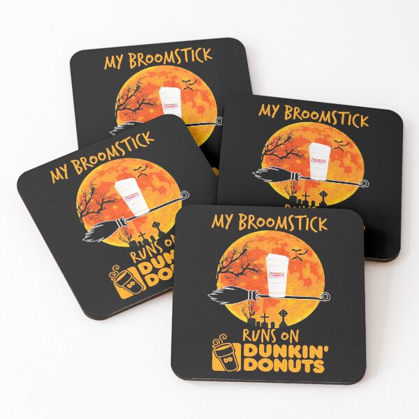 Item preview, My Broomstick Runs On Dunkin amp rsquo Donuts Gift For Men and Women, Gift Halloween Day, Thanksgiving, Christmas Day designed and sold by EatalyHolding.