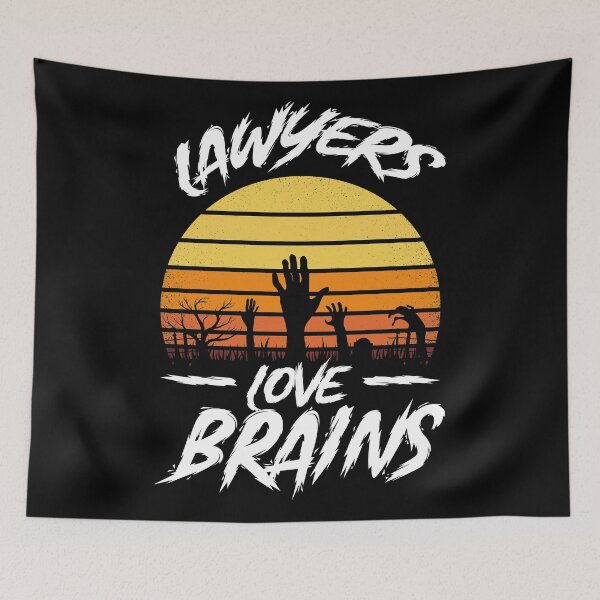 Item preview, LAWYERS LOVE BRAINS, FUNNY HALLOWEEN GIFT designed and sold by TheFirstOne.