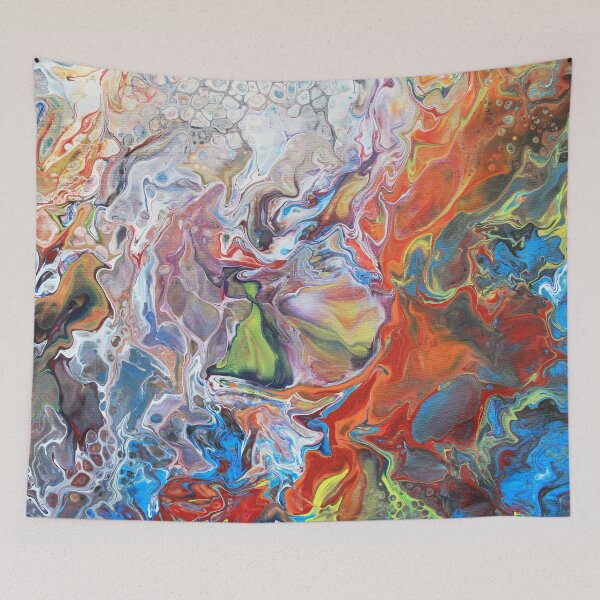 Item preview, Abstract Acrylic Pour Painting designed and sold by happydaysstudio.