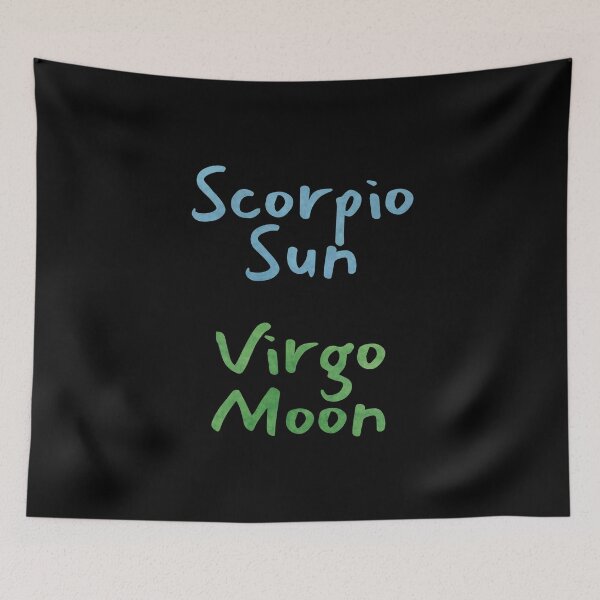 Item preview, Scorpio Sun Virgo Moon Text designed and sold by leomooncreates.
