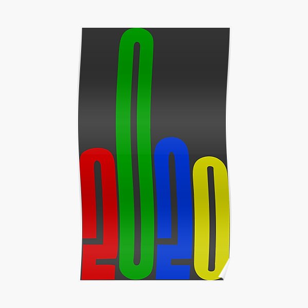 PROUD Fuck You 2020 middle finger rainbow logo on this years Poster