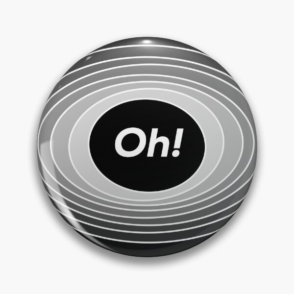 Item preview, Multiple ellipses and shades of grey with Oh! text inside designed and sold by holdmypixels.