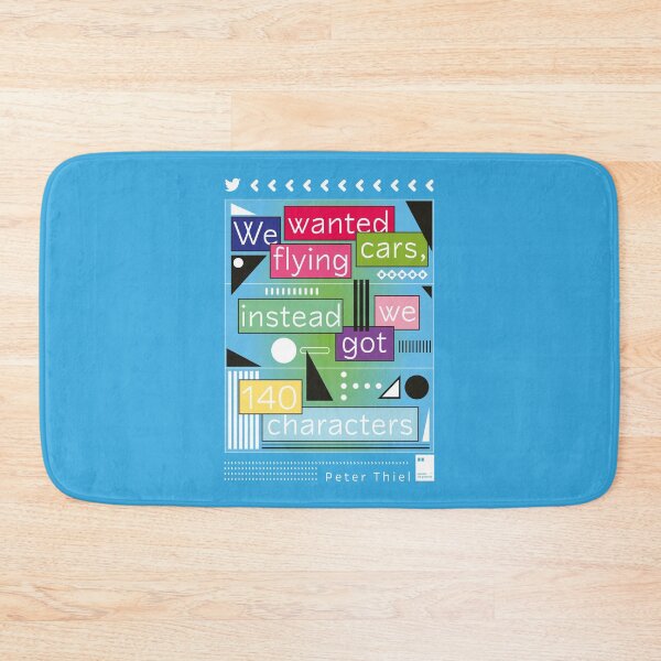 Item preview, We wanted flying cars, instead we got 140 characters designed and sold by quotesonposters.