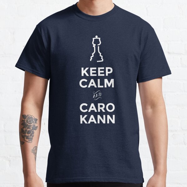 Vista previa del artículo con la obra «Keep Calm y Caro Kann», diseñado y vendido por 64ApparelStore.
