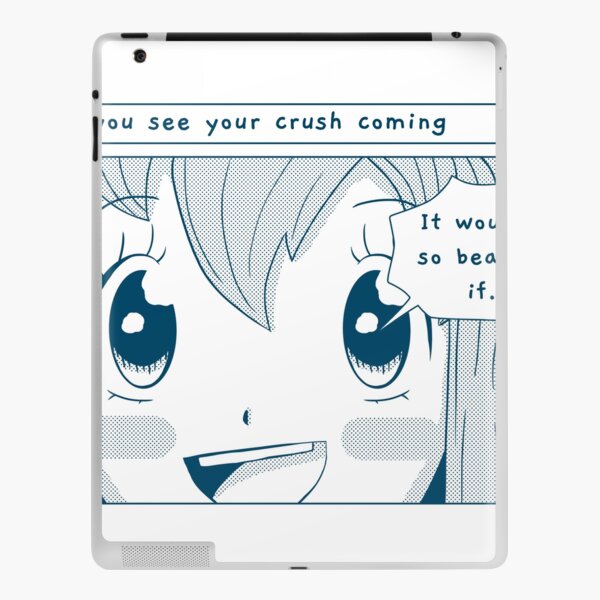 Ipad Hullen Klebefolien Gl C3 Bcckliches Anime M C3 A4dchen Redbubble