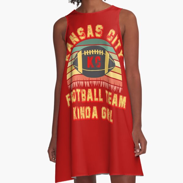 Kansas city football team est 1960 chiefs jersey A-Line Dress for Sale by  GoodyLeo