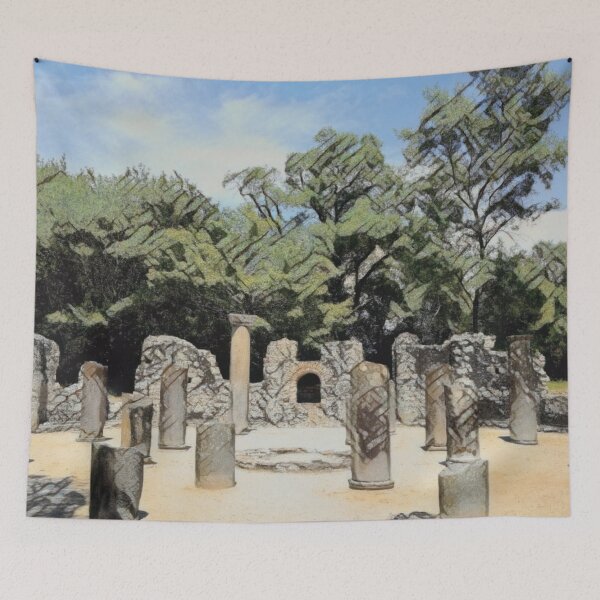 Item preview, Butrint National Park hidden gem in Albania - Digitized sketch designed and sold by Deegital18.