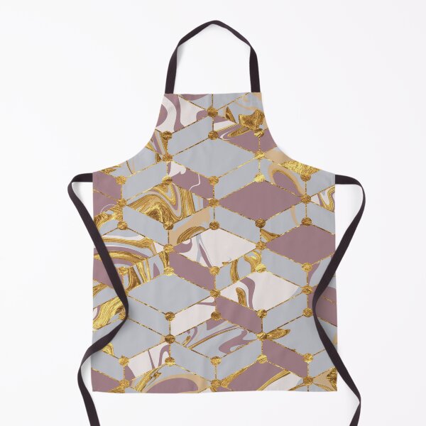 Item preview, brown silver and white geometric marble mosaic designed and sold by Delicarte.