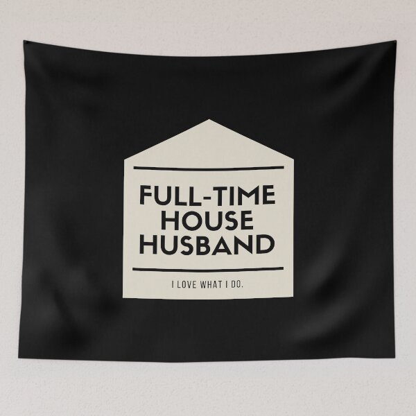 Item preview, Full-time house husband funny T-shirt black designed and sold by RIOGRAPHIC.