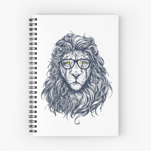 Item preview, cultured lion with glasses designed and sold by SkeletrinoNero.