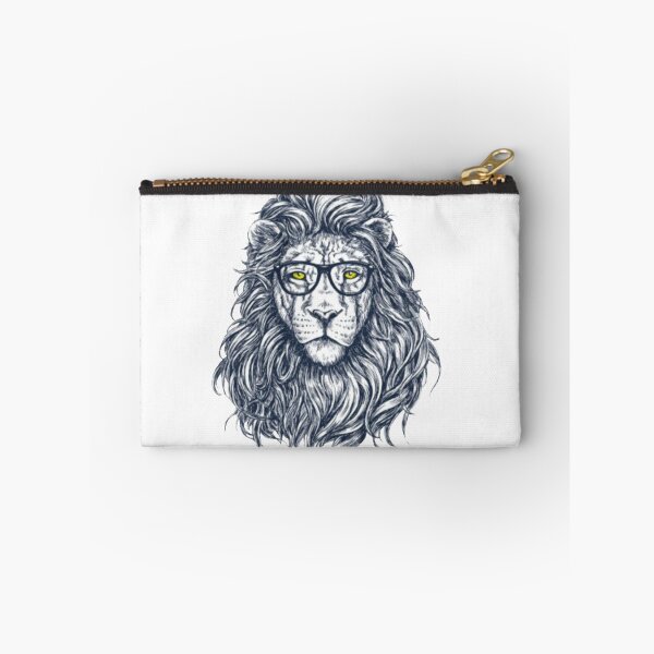 Item preview, cultured lion with glasses designed and sold by SkeletrinoNero.