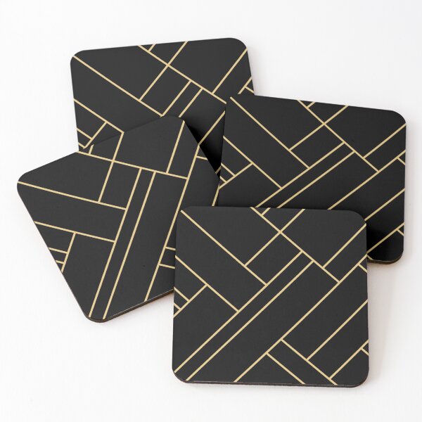 Item preview, Black Gold Stone Geometric designed and sold by MA DESIGNS.