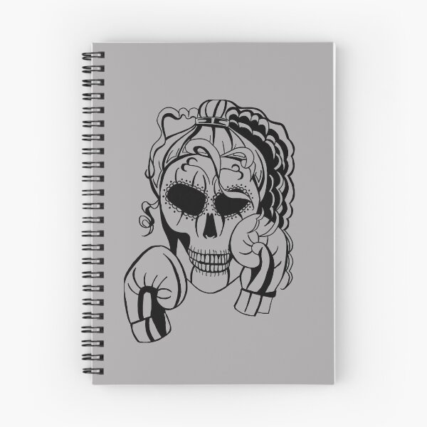 Item preview, Skull Boxer on GREY background, Boxing, Box, Boxer, gothic, halloween, spooky designed and sold by IslesArt.