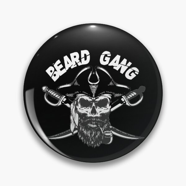 Item preview, beard gang - bearded skull  - skull with beard quotes - skull with beard tattoo designed and sold by doitwithlove.