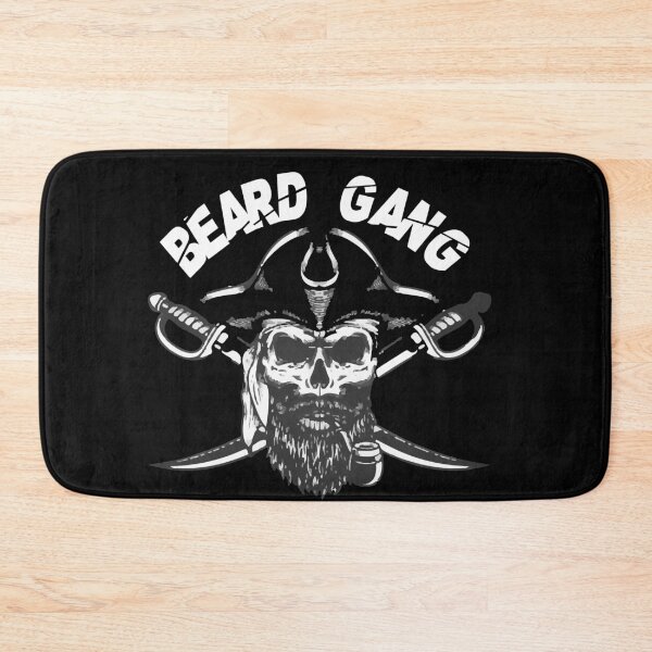 Item preview, beard gang - bearded skull  - skull with beard quotes - skull with beard tattoo designed and sold by doitwithlove.