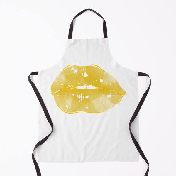 Item preview, Golden Cute Thick Lips Watercolor Painting designed and sold by javes93.