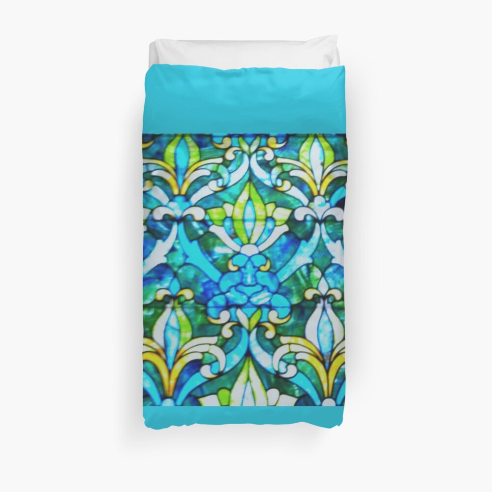 The Historic Reitz Home Stained Glass-Joseph Reitz room Duvet Cover
