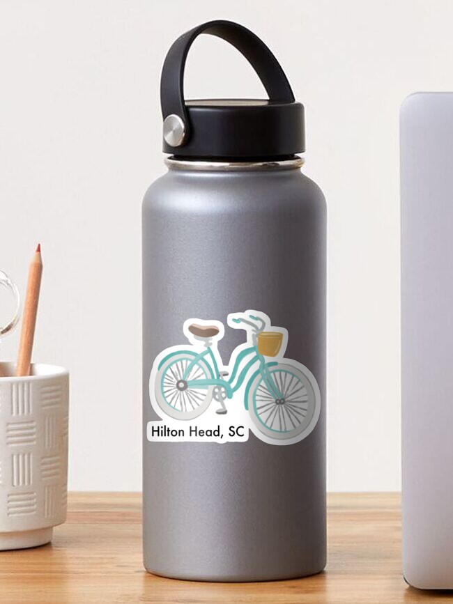 Thumbnail 1 of 3, Sticker, Old Fashion Bike - Hilton Head, SC designed and sold by laureneclemence.