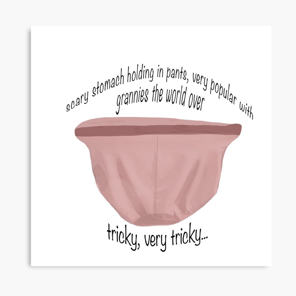 Bridget Jones Granny Pants Quote  Poster for Sale by PumpkinJoy