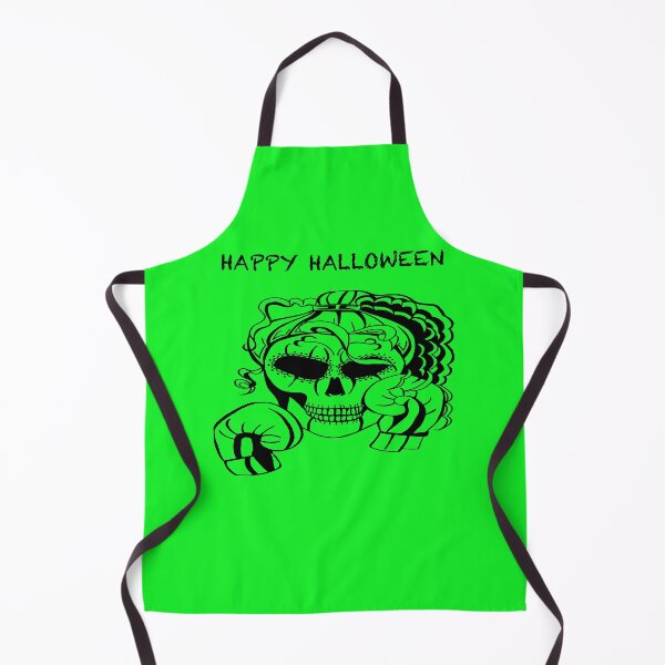Item preview, HAPPY HALLOWEEN Skull Boxer on GREEN background, Boxing, Box, Boxer, gothic, halloween, spooky designed and sold by IslesArt.