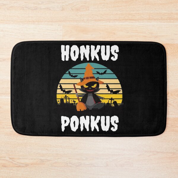 Item preview, Honkus Ponkus Spooky Cat Vintage Sunset Funny Halloween Design designed and sold by OneandHalf.