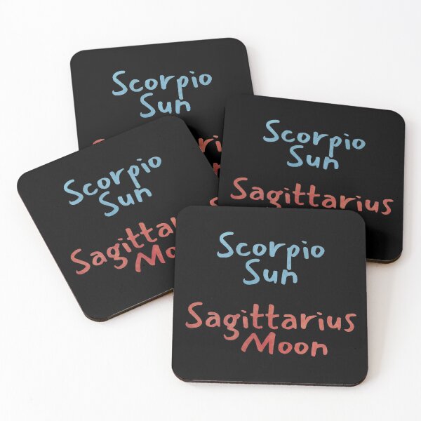 Item preview, Scorpio Sun Sagittarius Moon Text designed and sold by leomooncreates.