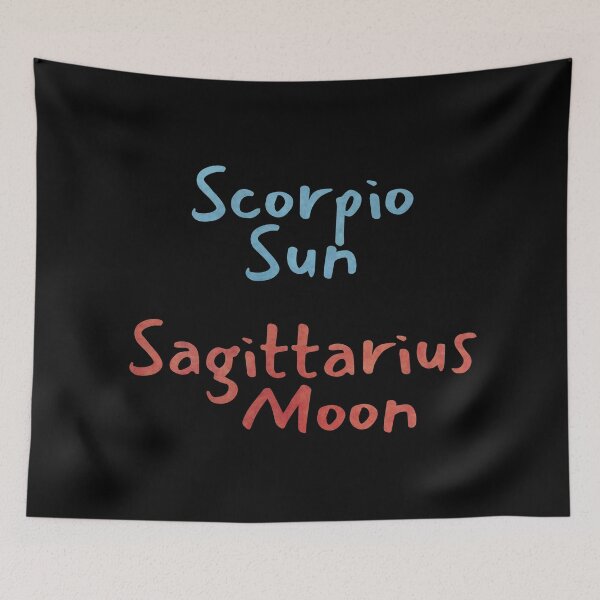 Item preview, Scorpio Sun Sagittarius Moon Text designed and sold by leomooncreates.