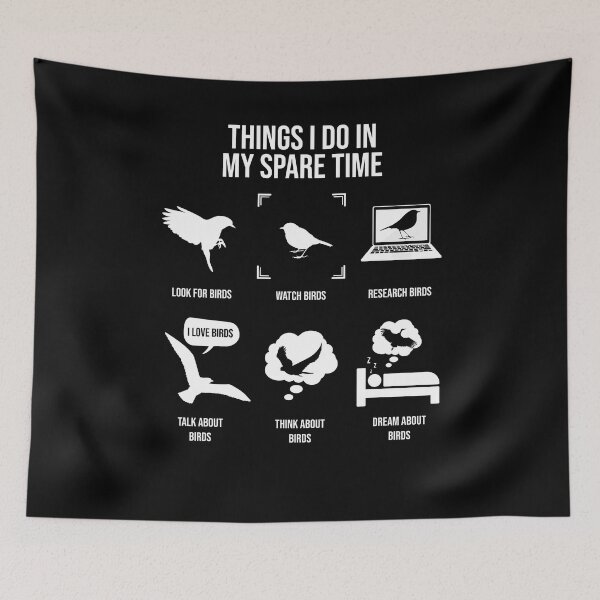 Item preview, Things I Do In My Spare Time Bird Watching, Bird Lover designed and sold by TheReallyNiceStuff.