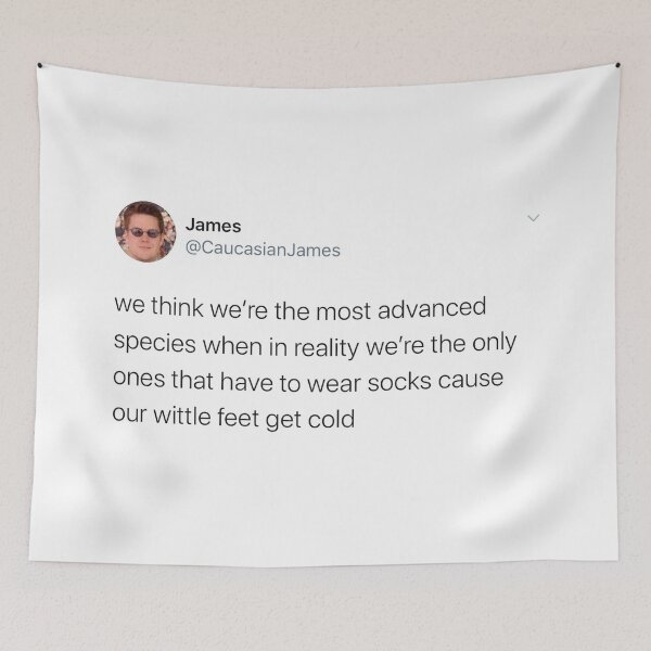 Item preview, Caucasian James - Our Wittle Feet Get Cold designed and sold by bethmorgan17.