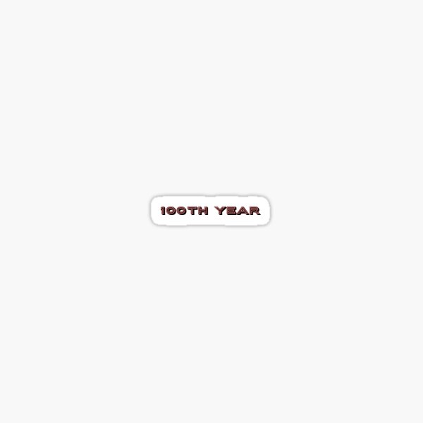 100TH Year Argo Lettering Sticker