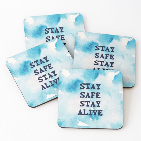 Item preview, stay safe stay alive marble print designed and sold by omvexel.
