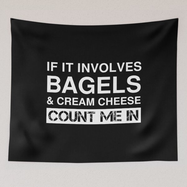 Item preview, Funny Bagels And Cream Cheese Jewish American Food designed and sold by Creekman Designs.