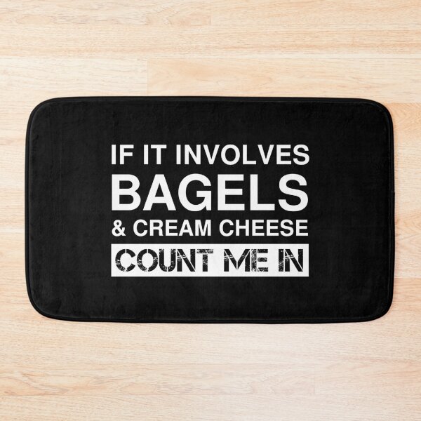Item preview, Funny Bagels And Cream Cheese Jewish American Food designed and sold by Creekman Designs.