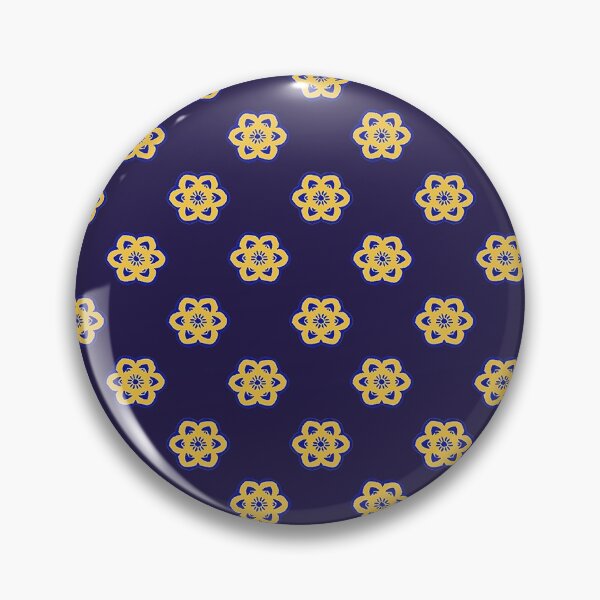 Item preview, Small Flower Pattern Dark Blue  designed and sold by Antava.