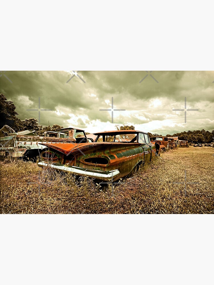Disover Abandoned 1959 Chevy Impala Premium Matte Vertical Poster