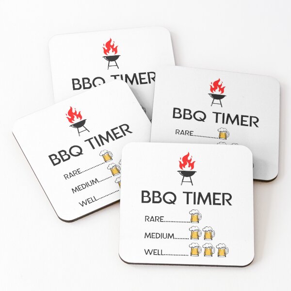 Item preview, BBQ TIMER Barbecue Beer Drinking Grilling Gift designed and sold by YES!GOODY.