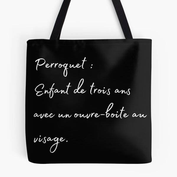 Item preview, parrot 3years old kid french quote white designed and sold by L'Atelier Oranjade.