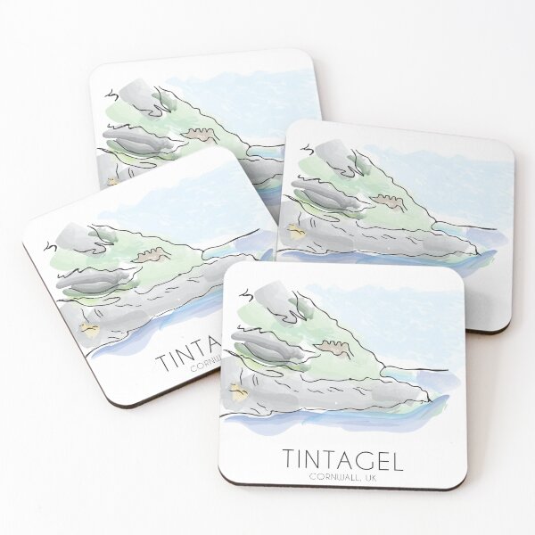 Item preview, Tintagel, Cornwall, UK Landscape designed and sold by SparkPrintsandDesigns.