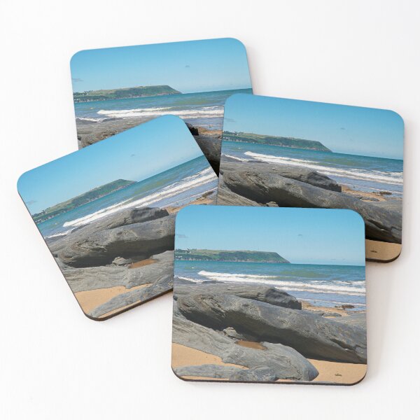 Item preview, Coastal Scenery Of Large Rocks On Sandy Beach designed and sold by Harmony Of The Mind.