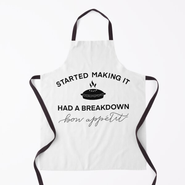 James Acaster Bon Appetit Quote - White Background Apron
